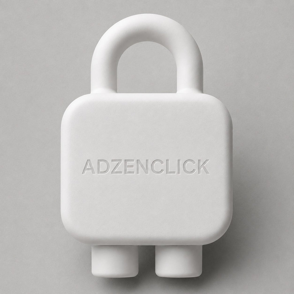 Adzenclick — front view on grey