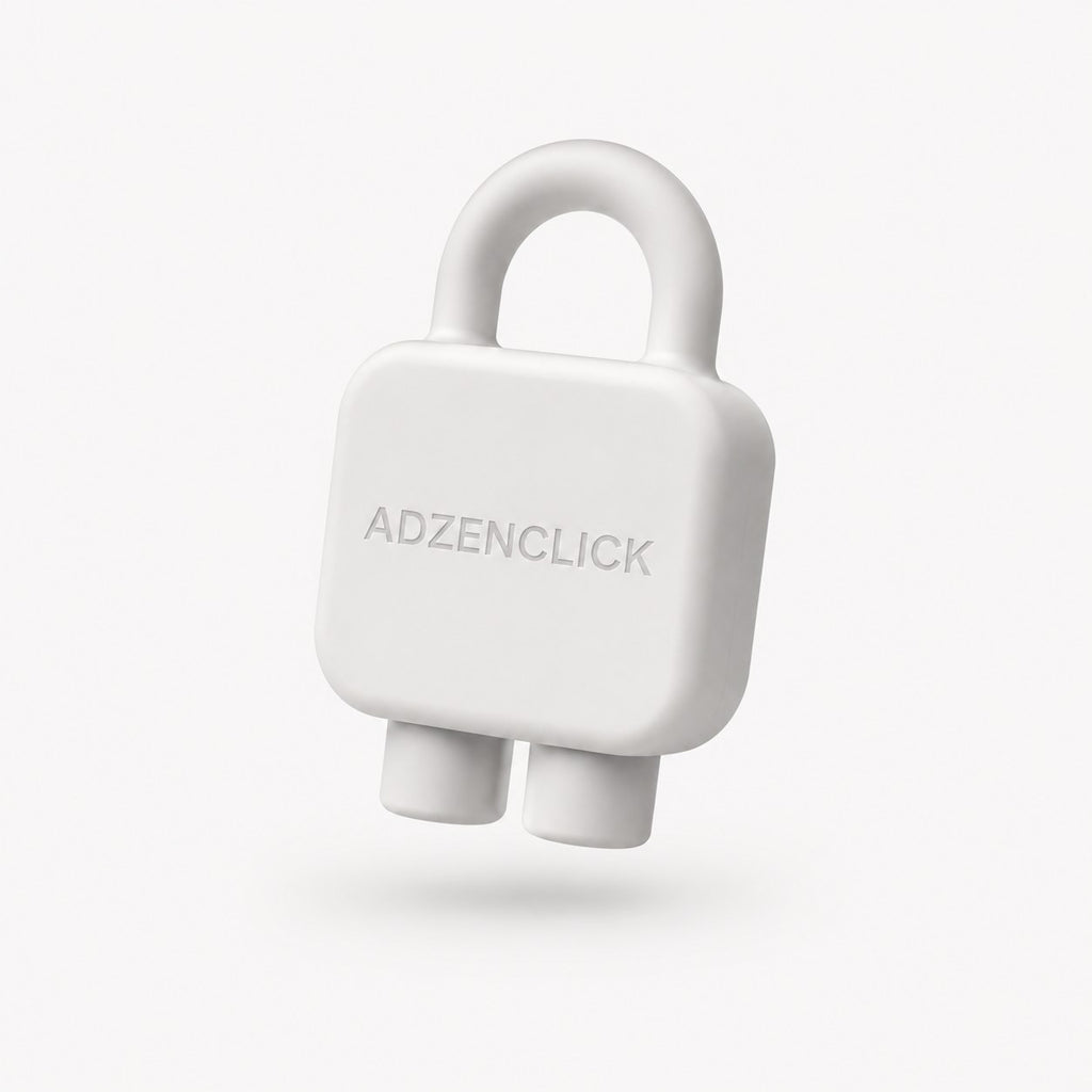 Adzenclick — white studio shot